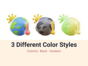 Ecology & Environment 3D Icon Pack