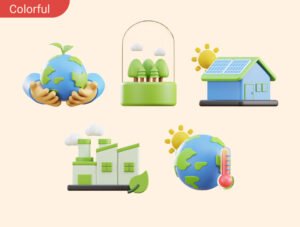 Ecology & Environment 3D Icon Pack