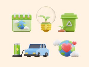 Ecology & Environment 3D Icon Pack