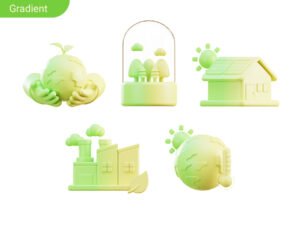 Ecology & Environment 3D Icon Pack