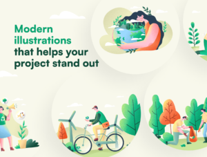 Ecology - Environment Illustration Set