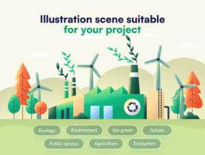 Ecology - Environment Illustration Set