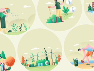Ecology - Environment Illustration Set