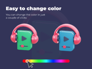 Education 3D icon pack