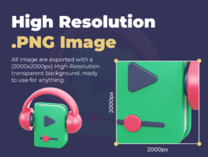 Education 3D icon pack