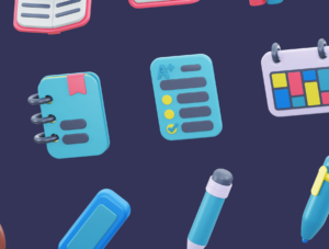 Education 3D icon pack