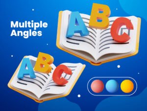 Education Object 3D Icons