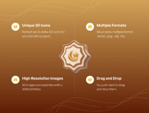 Eid Al-Adha 3D Icon