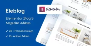 Eleblog Elementor Magazine & Blog Addons – Post Grid, Slider & Layout Builder Plugin