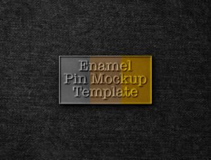 Enamel Pin Mockup