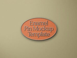 Enamel Pin Mockup