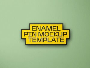 Enamel Pin Mockup