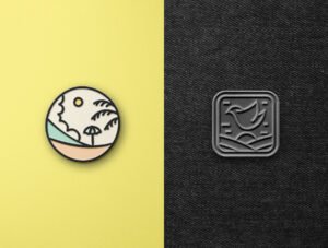 Enamel Pin Mockup