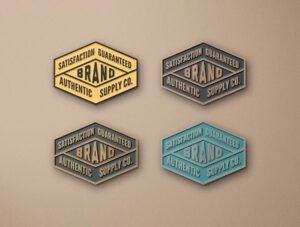 Enamel Pin Mockup