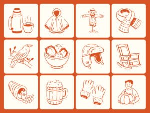 Fall and Autumn Doodle Set