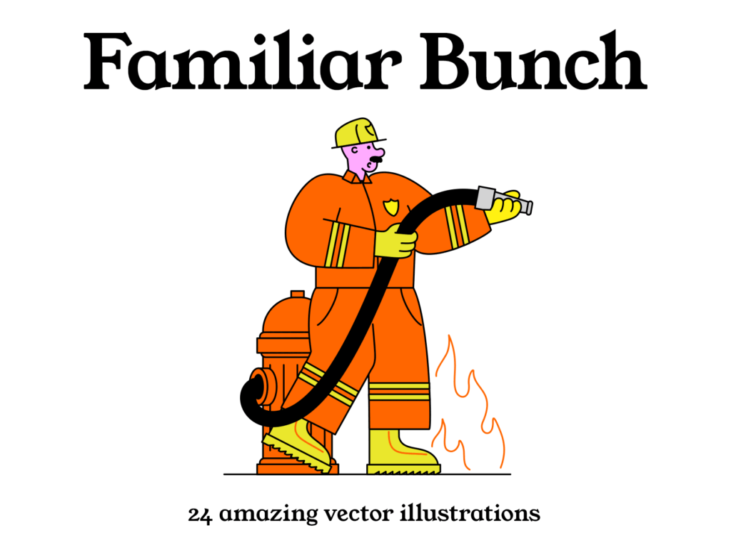 Familiar Bunch - illustration pack