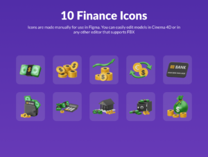Finance 3D Icon Set