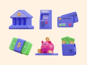 Finance & Crypto 3D Icon Pack