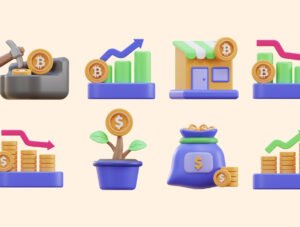 Finance & Crypto 3D Icon Pack
