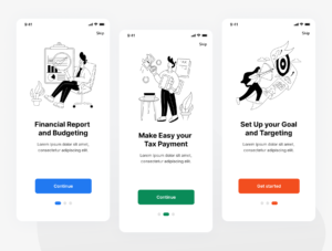 Finance and Budgeting Line Illustration