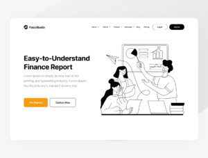 Finance and Budgeting Line Illustration