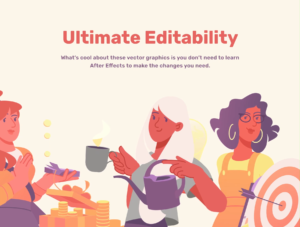 Financial Characters Animated Illustrations in Various Situations