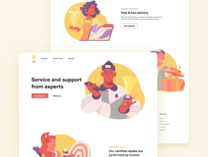Financial Characters Animated Illustrations in Various Situations