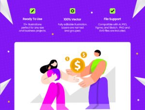 Financial Literacy Illustration Pack