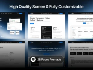 Finech - Finance and SaaS Website Framer Template