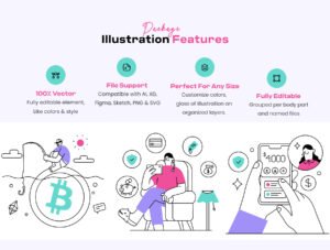 Fintech And Business Illustration
