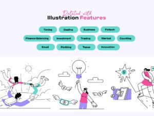 Fintech And Business Illustration