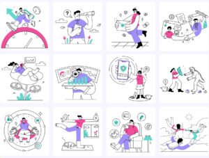 Fintech And Business Illustration