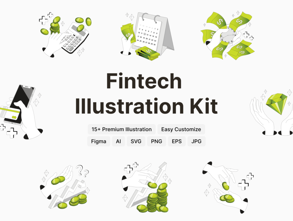 Fintech Illustration Kit