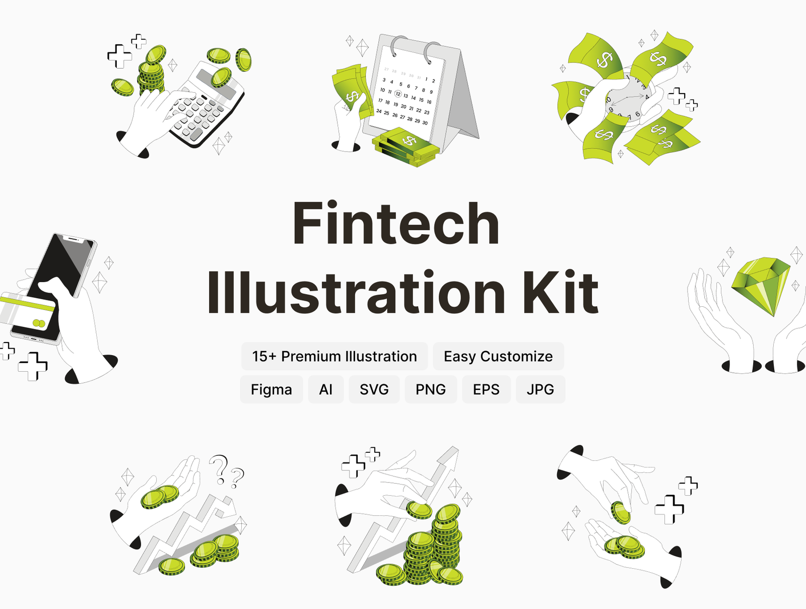Fintech Illustration Kit