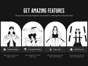 Fitness Illustrations Bundle