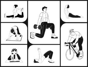 Fitness Illustrations Bundle