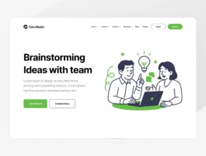 Flat Line Content Creator Illustration Pack