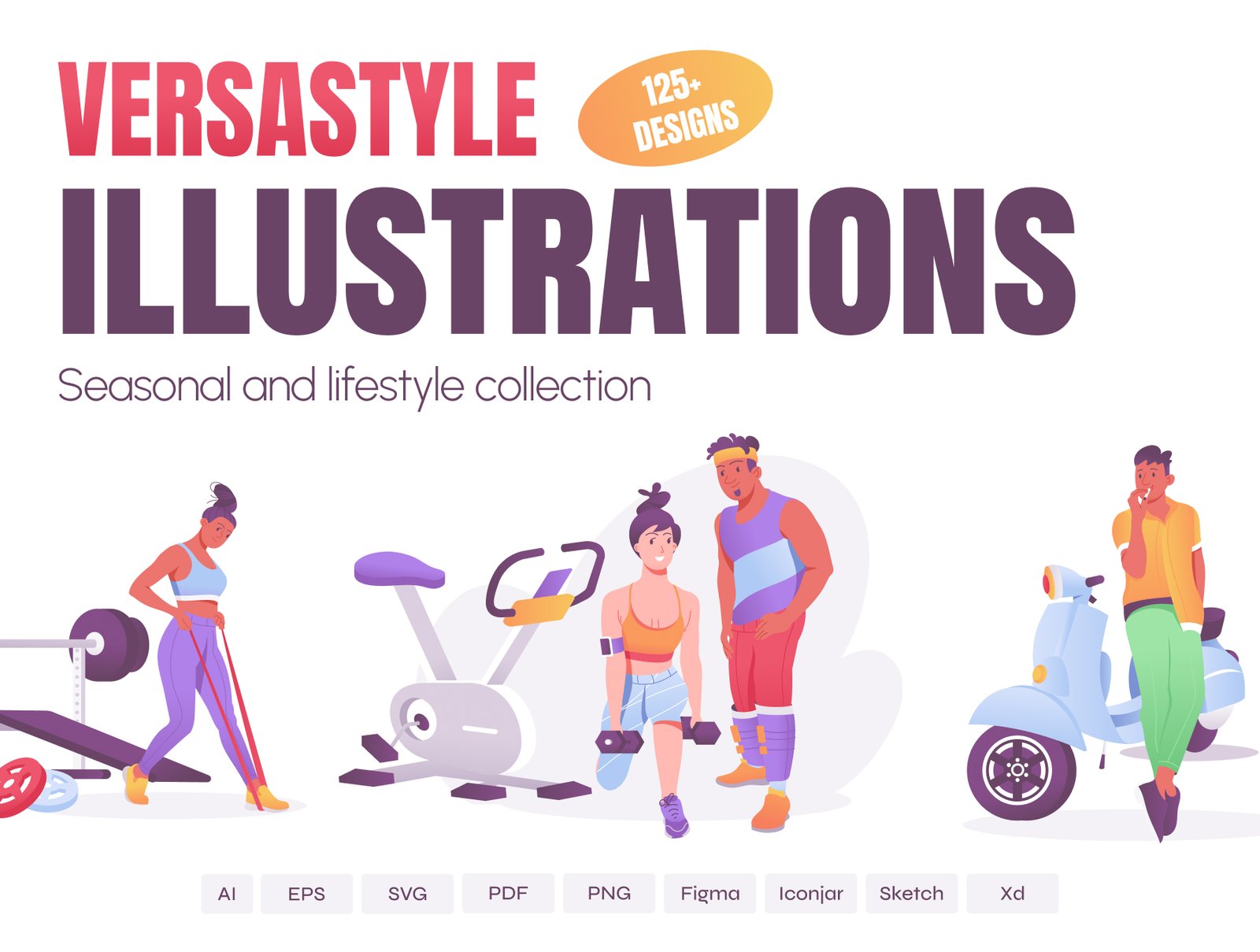 Flat Versastyle Illustrations
