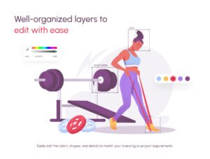 Flat Versastyle Illustrations