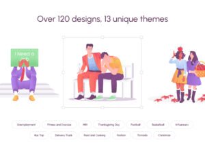 Flat Versastyle Illustrations