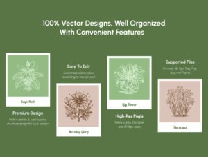 Floral and Botanical Illustration Set
