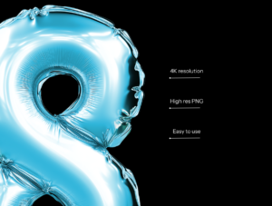 Foil Balloon Letters & Numbers Pack – 4K PSD + PNG