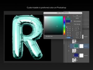 Foil Balloon Letters & Numbers Pack – 4K PSD + PNG