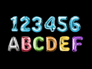 Foil Balloon Letters & Numbers Pack – 4K PSD + PNG
