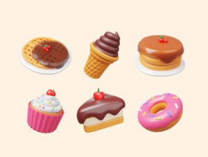 Food & Beverage 3D Icon Pack