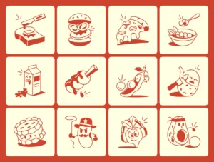 Food Doodles Icon