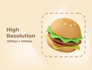 Food & Drink 3D Illustration