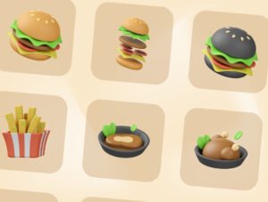Food & Drink 3D Illustration
