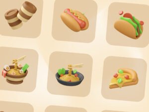 Food & Drink 3D Illustration