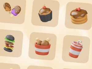 Food & Drink 3D Illustration